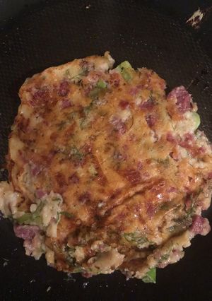 サラミのパンケーキ-レシピのメイン写真
