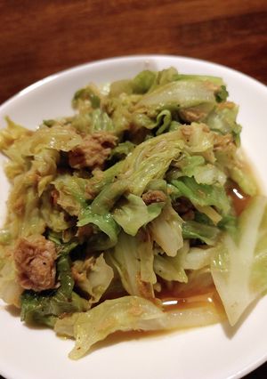 春キャベツとツナ缶でカレー味炒め-レシピのメイン写真
