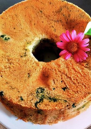 和風☆抹茶マーブルシフォンケーキ-レシピのメイン写真