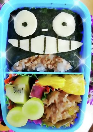 トトロのキャラ弁 #キャラ弁-レシピのメイン写真