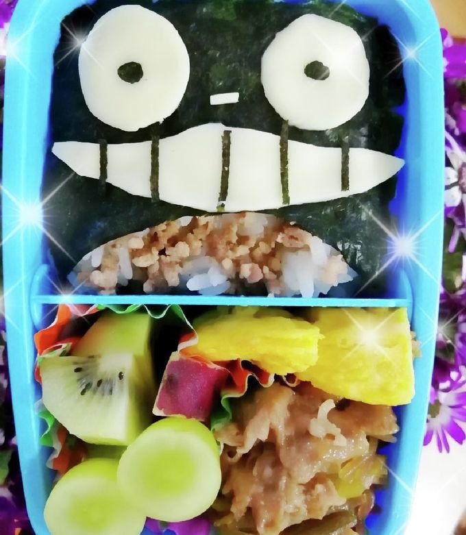 トトロのキャラ弁 #キャラ弁-レシピのメイン写真