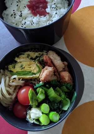 鶏むね肉で！しょうが焼き弁当-レシピのメイン写真