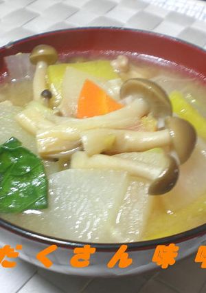 具だくさんお味噌汁-レシピのメイン写真