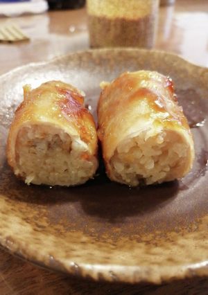 余った炊き込みご飯で、肉巻きおにぎり★-レシピのメイン写真