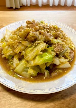 春キャベツと鶏肉のみりんと醤油炒め-レシピのメイン写真