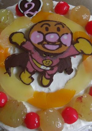 アンパンマンのバースデーケーキ(記録用)-レシピのメイン写真