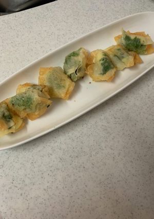 ワンタン皮でチーズ大葉サモサ-レシピのメイン写真