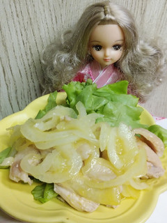 リカちゃん♡新たまマスタードマリネ茹で鶏-レシピのメイン写真