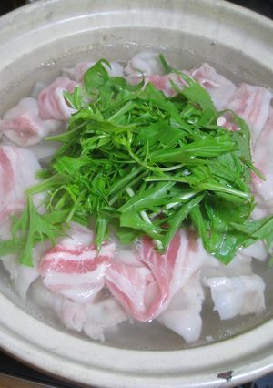 大根と水菜の豚しゃぶ鍋-レシピのメイン写真