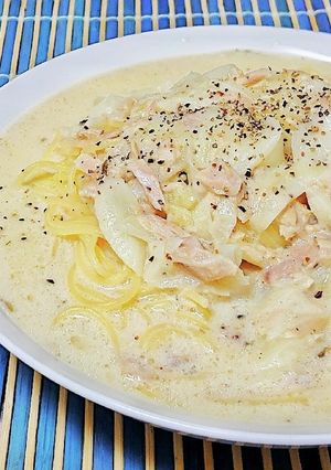 【初心者向け】玉ねぎとツナのパスタ-レシピのメイン写真