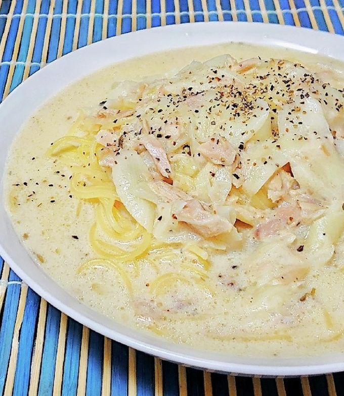 【初心者向け】玉ねぎとツナのパスタ-レシピのメイン写真