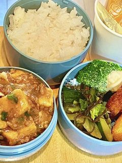 焼肉のたれの麻婆豆腐 タロの弁当120-レシピのメイン写真