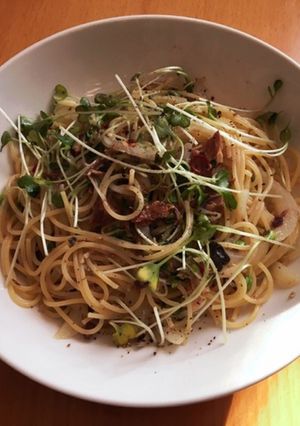 定番の鯖缶パスタ-レシピのメイン写真