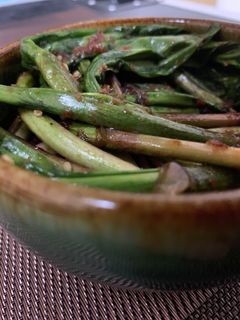 行者ニンニク(アイヌネギ)醤油漬け(辛)-レシピのメイン写真