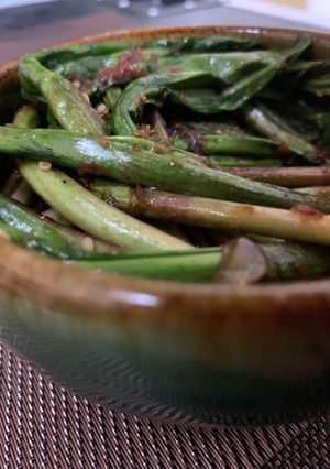 行者ニンニク（アイヌネギ）醤油漬け（辛）-レシピのメイン写真