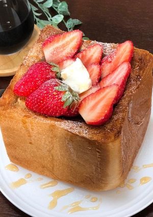 いちご★ハニートースト【動画あり】-レシピのメイン写真