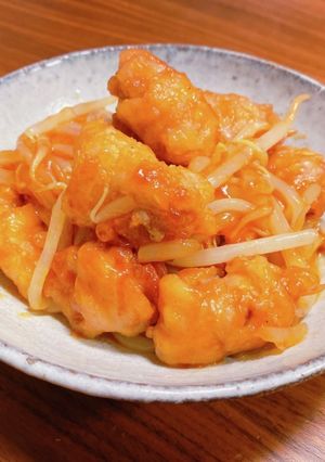 豚肉ともやしの甘酢餡-レシピのメイン写真