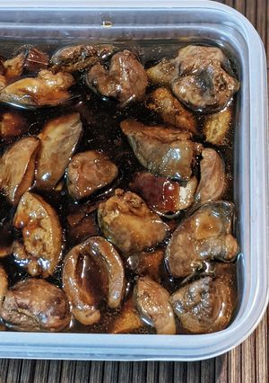 レバー煮 デミソース風味付け-レシピのメイン写真