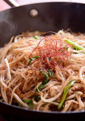 フライパンひとつで簡単！ひき肉チャプチェ-レシピのメイン写真