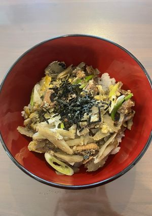 青魚をお手軽に！いわし缶で柳川風煮丼-レシピのメイン写真