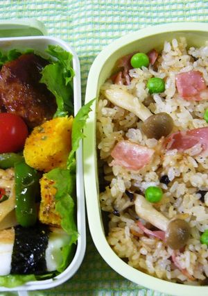 ベーコン＆きのこのガーリックチャーハン-レシピのメイン写真