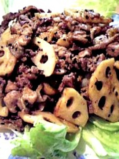 味噌漬け豚とれんこんの炒め物-レシピのメイン写真