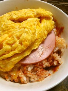 ハムケチャップ玉子焼きご飯-レシピのメイン写真