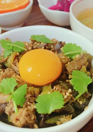 さっと美味しい丼〜鯖缶とナス丼-レシピのメイン写真