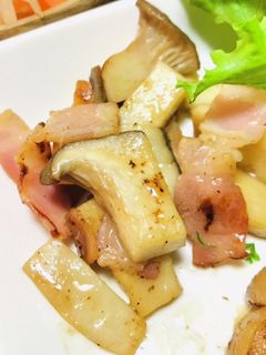 エリンギとベーコンのバター炒め-レシピのメイン写真
