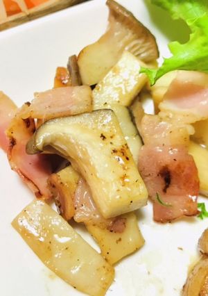 エリンギとベーコンのバター炒め-レシピのメイン写真
