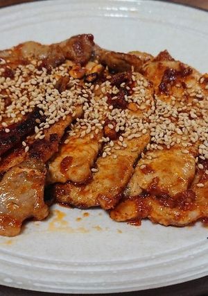 豆板醤味の豚肉焼き-レシピのメイン写真