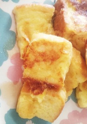 生クリームでしっとりフレンチトースト♪-レシピのメイン写真