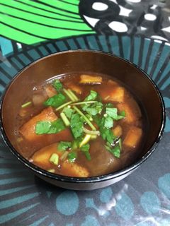 揚げ茄子の味噌汁-レシピのメイン写真