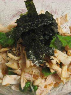 とり胸肉とししとうの梅和え-レシピのメイン写真
