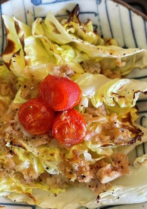 カンタン乗せて焼くだけ#春キャベツとツナ-レシピのメイン写真