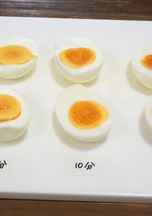 ゆで卵テスト-レシピのメイン写真