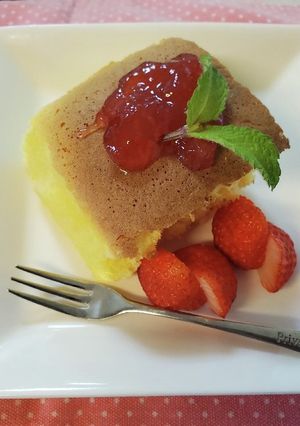ふわふわスフレカステラ-レシピのメイン写真