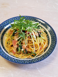 簡単パスタ バター醤油ペペロンチーノ風-レシピのメイン写真