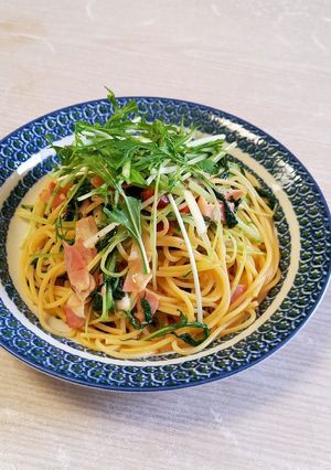 簡単パスタ バター醤油ペペロンチーノ風-レシピのメイン写真