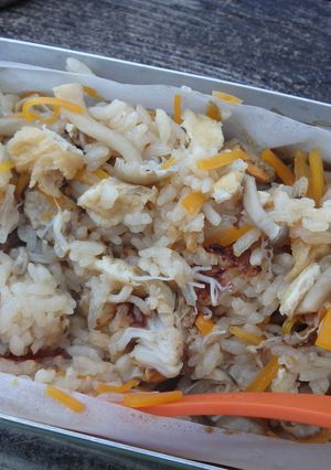 メスティンでホタテ炊き込みご飯-レシピのメイン写真