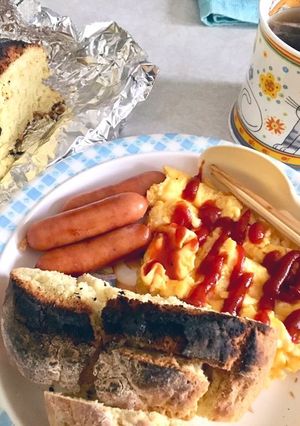 ソーダブレッド おまけスクランブルエッグ-レシピのメイン写真