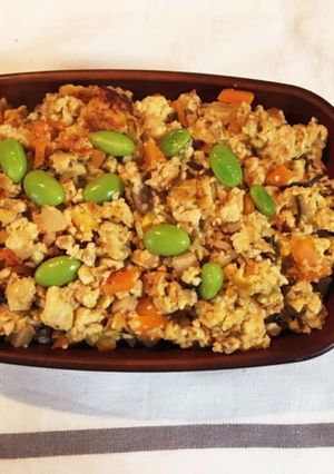 炒り豆腐弁当★冷蔵庫の余り物で作りおき-レシピのメイン写真