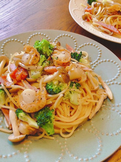 【簡単】ホタテバターの和風クリームパスタ-レシピのメイン写真