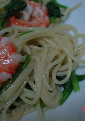 えびとほうれんそうのクリームパスタ-レシピのメイン写真