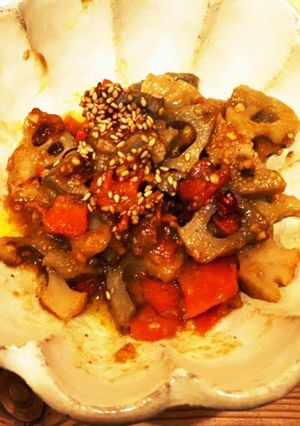 れんこんの味噌きんぴら-レシピのメイン写真