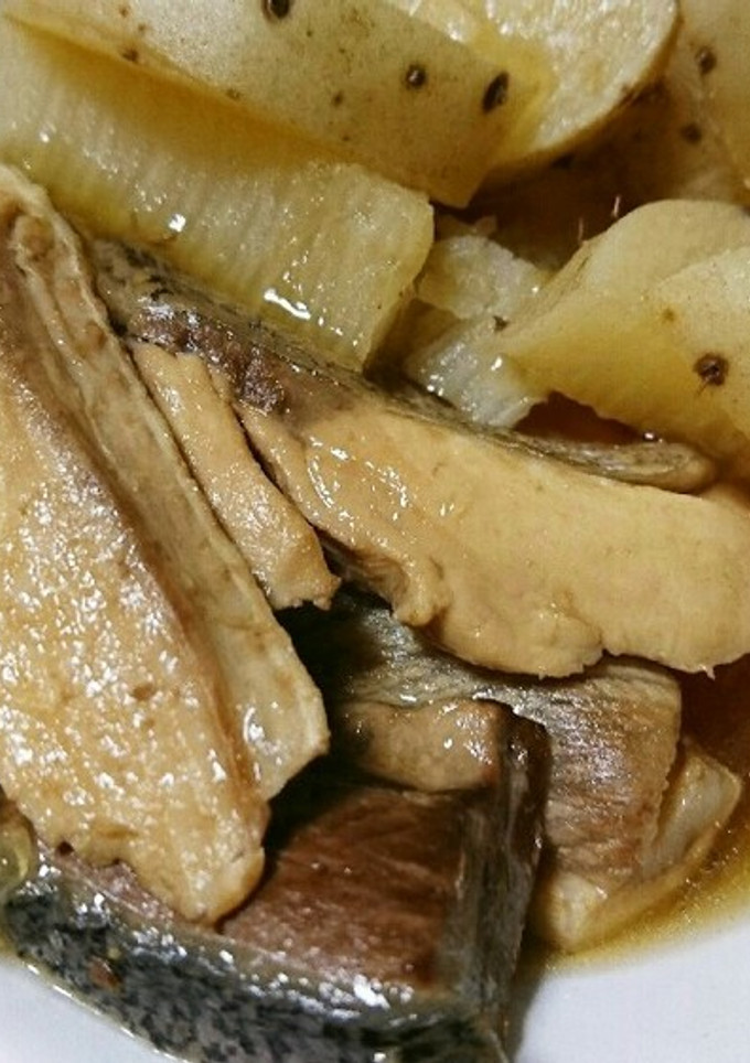 ぶりのあらと長芋の煮物-レシピのメイン写真