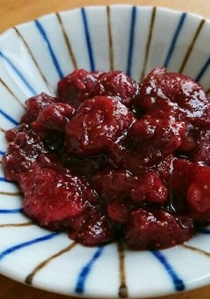 いちごシロップのいちごジャム-レシピのメイン写真