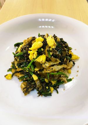 ほうれん草と高菜漬け炒め-レシピのメイン写真