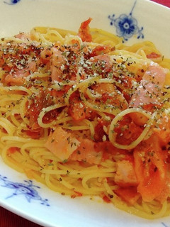 2種のトマトとベーコンのパスタ-レシピのメイン写真