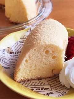 型がなくても、、、ふわふわシフォンケーキ-レシピのメイン写真